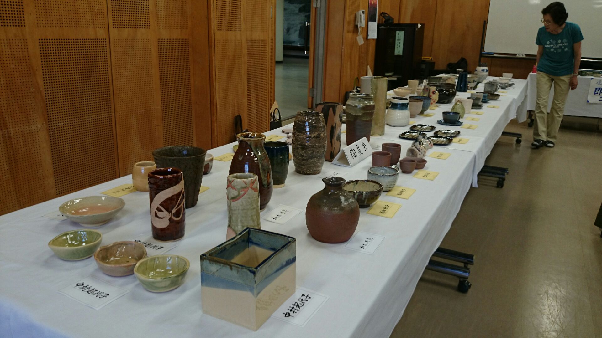 ひのきの里夏まつりの展示